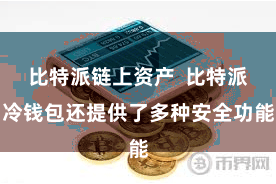 比特派链上资产  比特派冷钱包还提供了多种安全功能